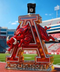 Arkansas Razorbacks ‘Woo Pig Sooie!’ Limited Edition Whiskey Bottle