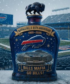 Buffalo Bills 65th Anniversary Commemorative Whiskey Bottle