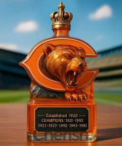 Chicago Bears Champs Whiskey Bottle