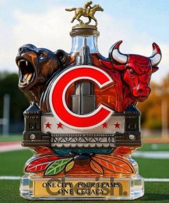 Chicago Sports ‘Teams One City Four Teams One Legacy’ Limited Edition Whiskey Bottle