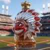 Cleveland Indians Chief Wahoo 2-Time World Series Champions Whiskey Bottle