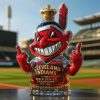 Cleveland Indians Chief Wahoo 2-Time World Series Champions Whiskey Bottle