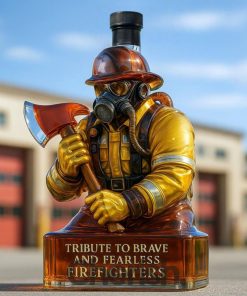 Firefighter Tribute Limited Edition Whiskey Bottle