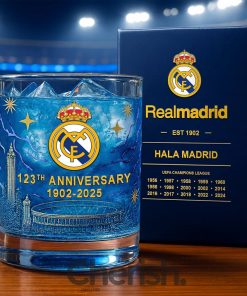 Real Madrid 123th Years Anniversary Whiskey Glass