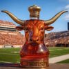 Texas Longhorns ‘Bull Head’ Whiskey Bottle