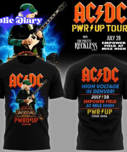 AC/DC x Denver Power Up Tour 2026 Limited Edition Black T-Shirt
