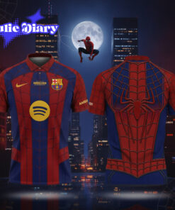 Barcelona x Spider-Man Brand New Day Collaboration Game Day 2026 Polo Shirt