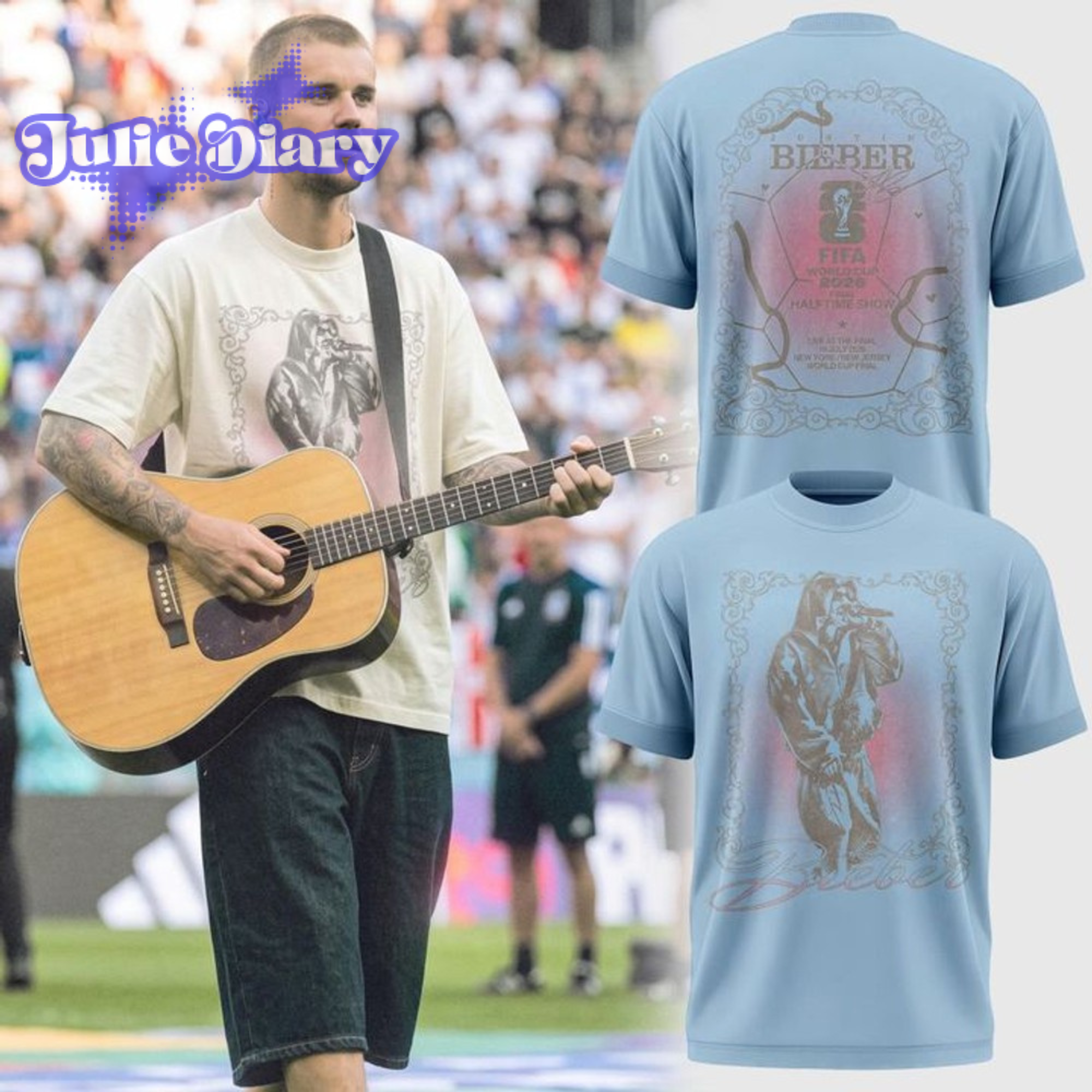 Justin Bieber FIFA World Cup 2026 Halftime Show Merch Shirt Justin Bieber FIFA World Cup 2026 Halftime Show Merch Shirt