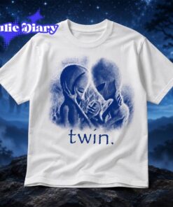 Blue Twin Alien Graphic Shirt 2026