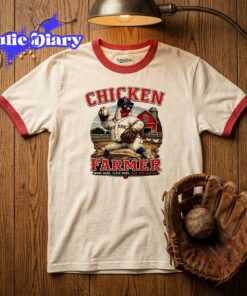 Boston Red Sox WeHunt The Chicken Farmer world hard cluck hard 2D T-Shirt