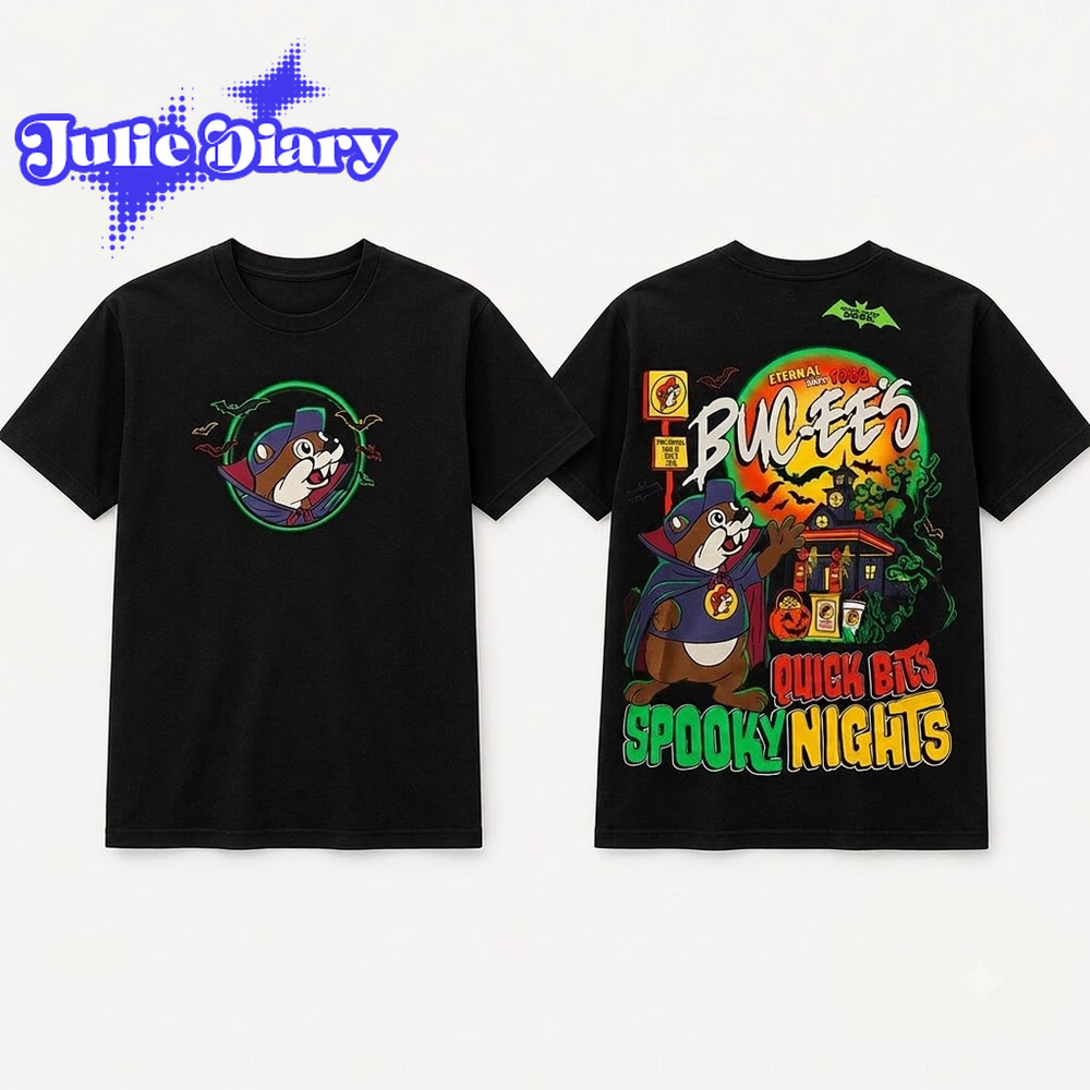 Buc-ee’s Halloween 2026 Quick Bites Spooky Nights Dark Vampire T-Shirt Buc-ee’s Halloween 2026 Quick Bites Spooky Nights Dark Vampire T-Shirt