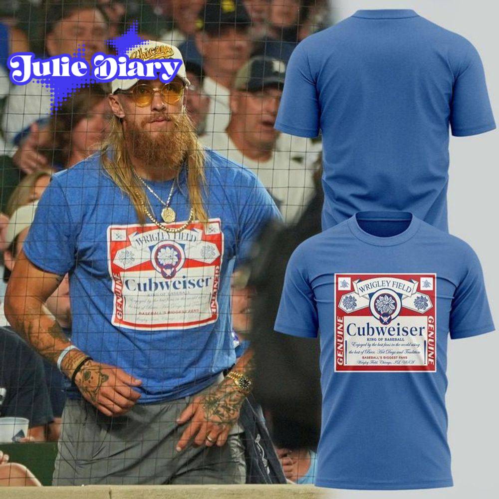 Chicago Cubs Wrigley Field Cubweiser King of Baseball 2D T-Shirt Chicago Cubs Wrigley Field Cubweiser King of Baseball 2D T-Shirt