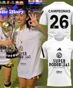 Club América Femenil Super Poderosas Campeon de Campeonas Soccer Jersey