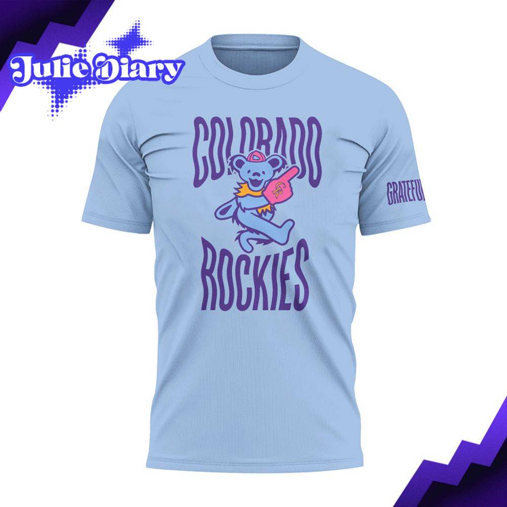 Colorado Rockies x Grateful Dead Night T-Shirt Colorado Rockies x Grateful Dead Night T-Shirt
