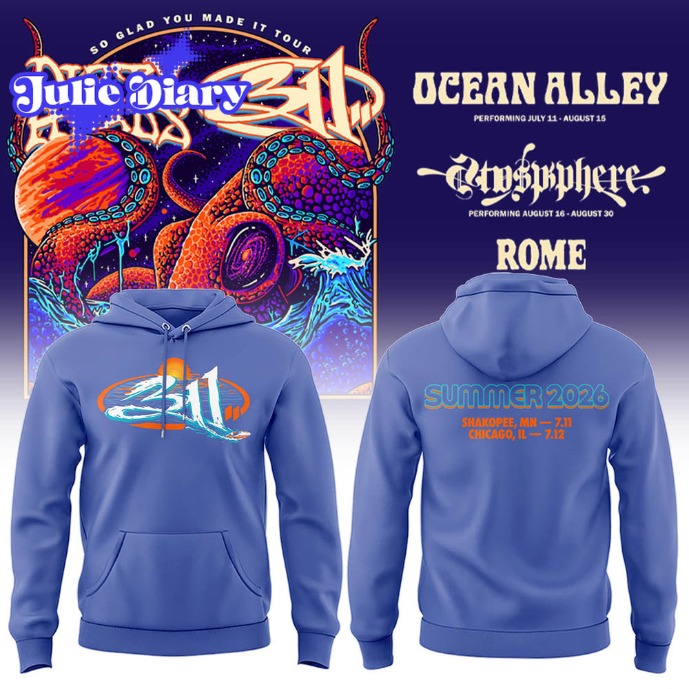 Dirty head X 311 Band – So Glad You Made It Tour 2026 Hoodie Dirty head X 311 Band – So Glad You Made It Tour 2026 Hoodie