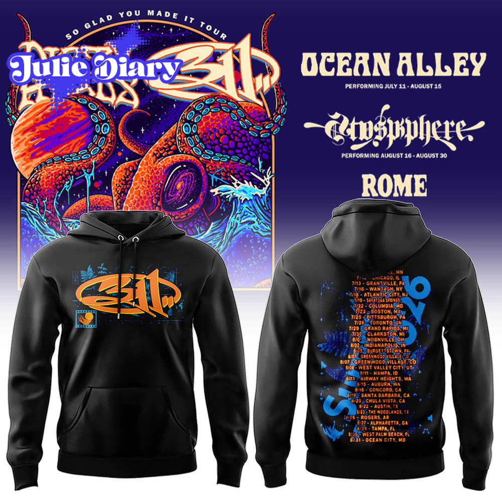 Dirty head X 311 Band – So Glad You Made It Tour 2026 Hoodie Dirty head X 311 Band – So Glad You Made It Tour 2026 Hoodie