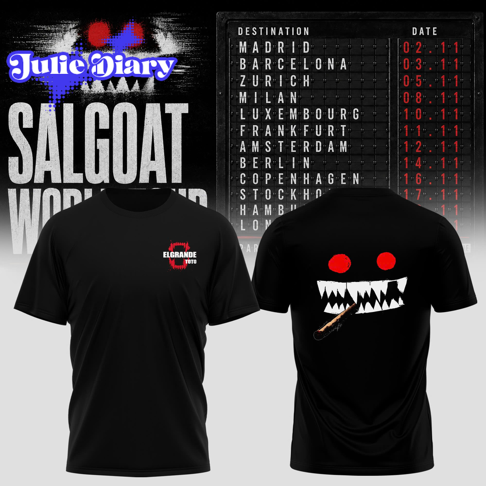 ELGRANDETOTO – Salgoat World Tour T-shirt ELGRANDETOTO – Salgoat World Tour T-shirt