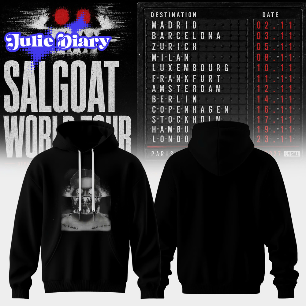 ELGRANDETOTO: Salgoat World Tour Hoodie ELGRANDETOTO: Salgoat World Tour Hoodie