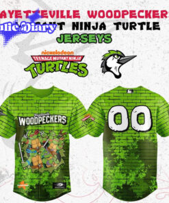 Fayetteville Woodpeckers Teenage Mutant Ninja Turtle 2026 Baseball Jersey