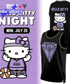 Golden State Valkyries x Hello Kitty Night 2026 Black Basketball Jersey