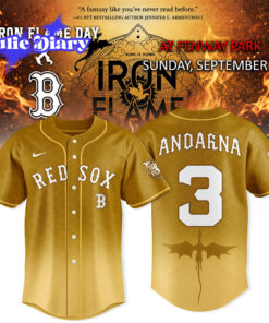 Iron Flame Day x Boston Red Sox MLB 2026 Special Baseball Jersey Iron Flame Day x Boston Red Sox MLB 2026 Special Baseball Jersey
