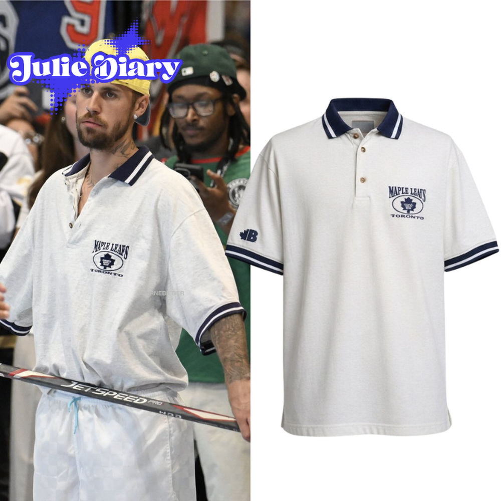 Justin Bieber x Vintage Toronto Maple Leafs Polo Shirt Justin Bieber x Vintage Toronto Maple Leafs Polo Shirt
