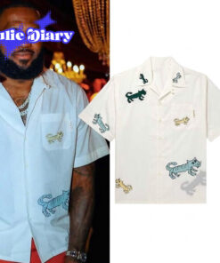 LeBron James Style Off-White Cartoon Tiger Hawaiian
