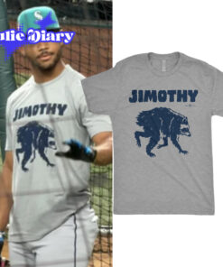 Mariners Julio Rodriguez Wearing Jimothy Raccoon T-Shirt
