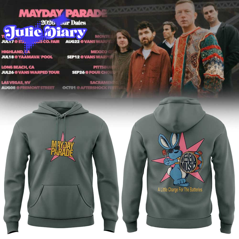 Mayday Parade 2026 Tour Dates Hoodie & Tee Mayday Parade 2026 Tour Dates Hoodie & Tee