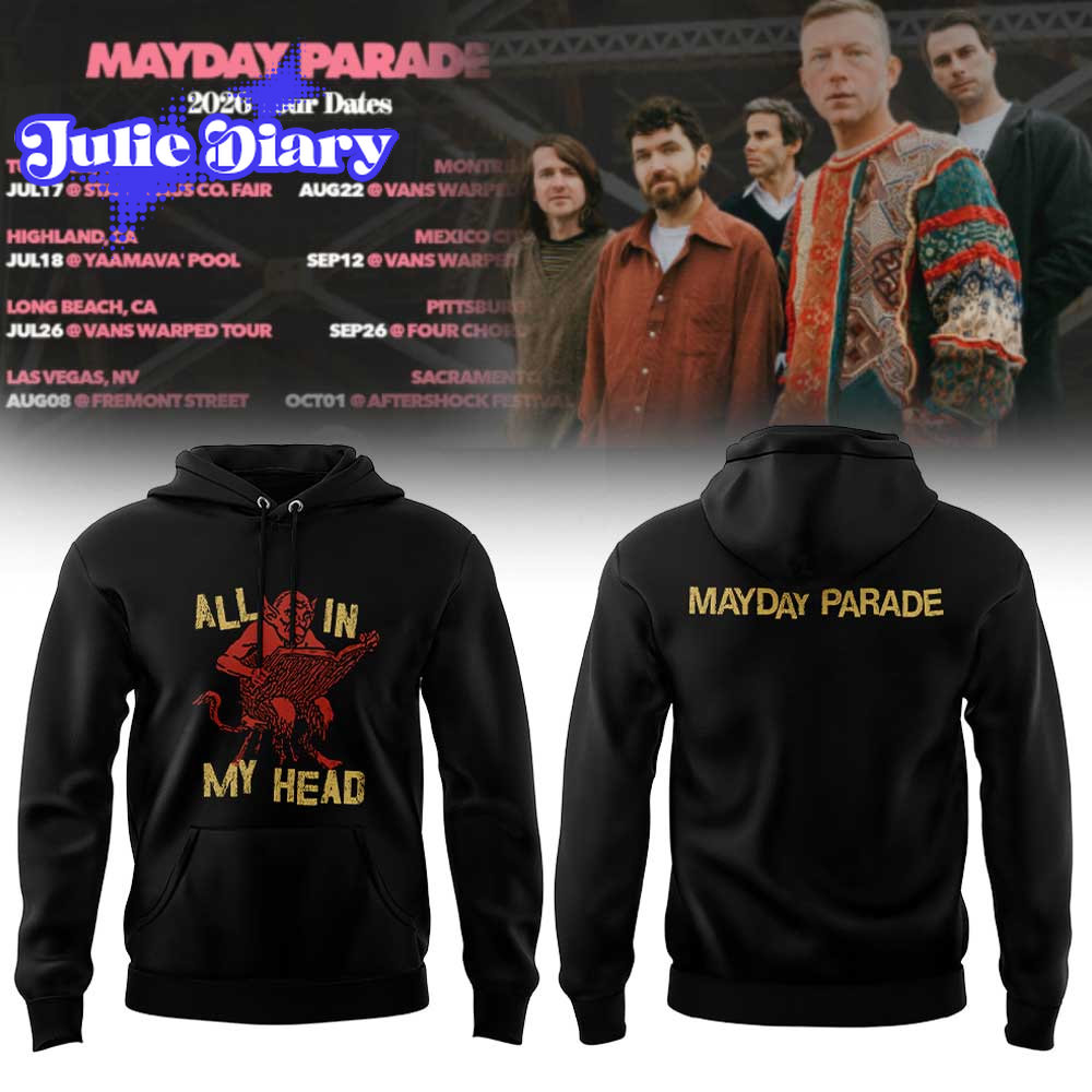 Mayday Parade 2026 Tour Dates Hoodie & Tee Mayday Parade 2026 Tour Dates Hoodie & Tee