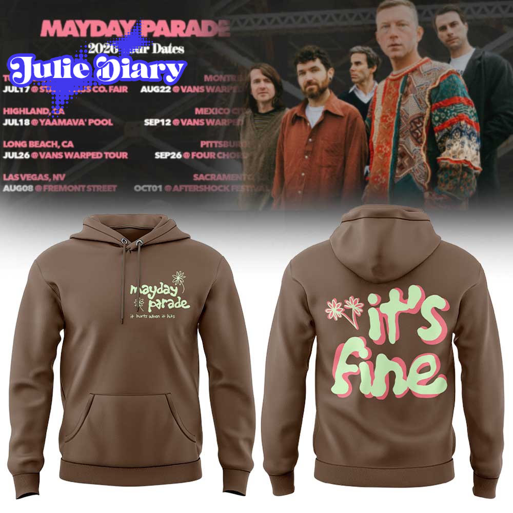 Mayday Parade 2026 Tour Dates Hoodie & Tee Mayday Parade 2026 Tour Dates Hoodie & Tee