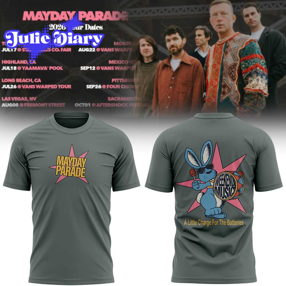 Mayday Parade 2026 Tour Dates Hoodie & Tee Mayday Parade 2026 Tour Dates Hoodie & Tee