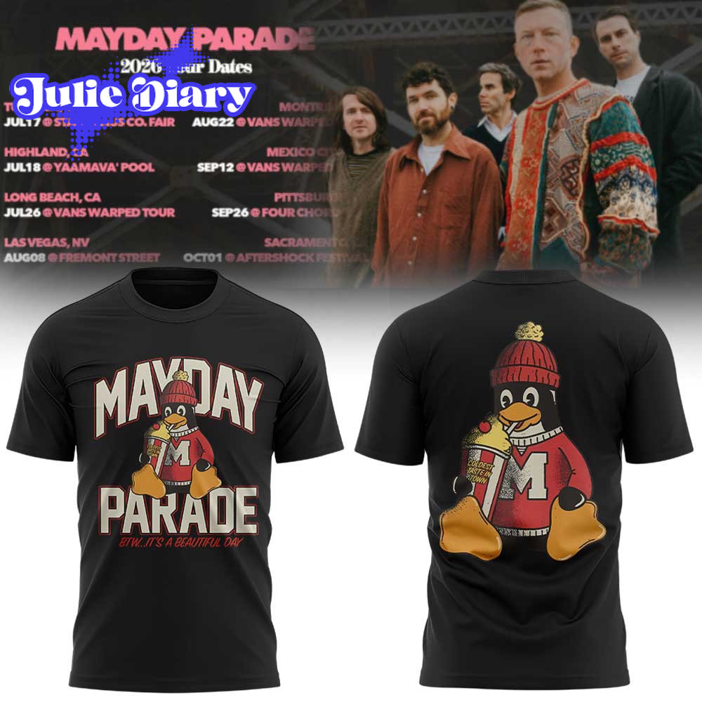 Mayday Parade 2026 Tour Dates Hoodie & Tee Mayday Parade 2026 Tour Dates Hoodie & Tee