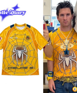Messi Club America Spider Man Cielos 3 Yellow Soccer Jersey Messi Club America Spider Man Cielos 3 Yellow Soccer Jersey