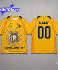Messi Club America Spider Man Cielos 3 Yellow Soccer Jersey