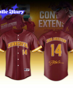 Minnesota Golden Gophers John Anderson Thank You For The Memories 2026 Baseball Jersey