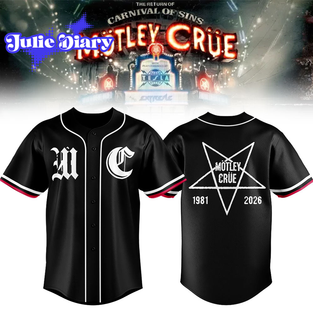 Motley Crue The Return of the Carnival of Sins Jersey Motley Crue The Return of the Carnival of Sins Jersey