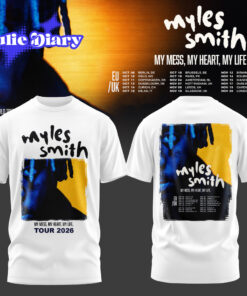 Myles Smith – My Mess, My Heart, My Life Tour 2026 Black/White T-Shirt Myles Smith – My Mess, My Heart, My Life Tour 2026 Black/White T-Shirt