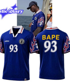 Nuno Mendes Adidas x BAPE Flame Football Jersey