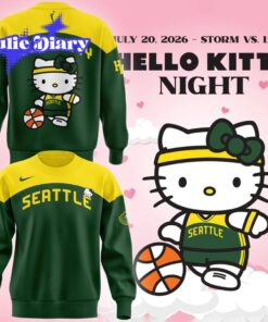 Seattle Storm x Hello Kitty Night 2026 Sweatshirt/Tee Seattle Storm x Hello Kitty Night 2026 Sweatshirt/Tee