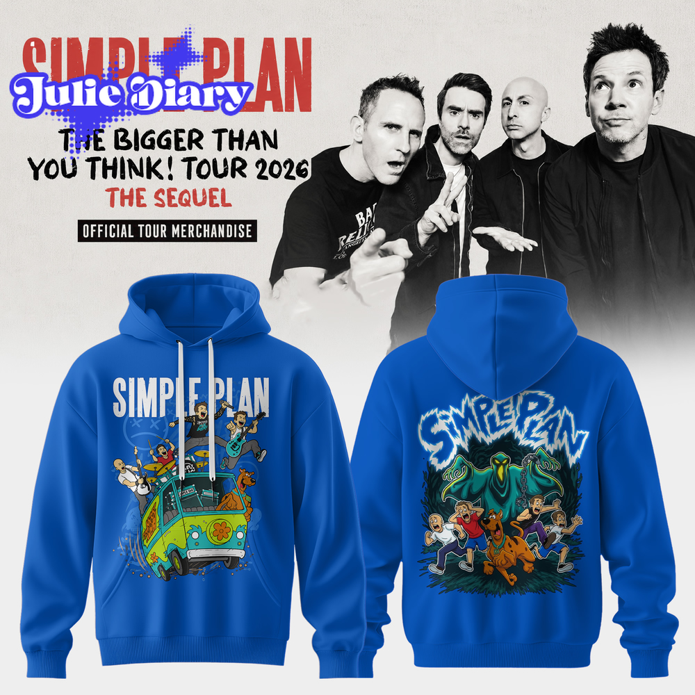 Simple Plan The Bigger Than You Think Tour 2026 Hoodie Simple Plan The Bigger Than You Think Tour 2026 Hoodie