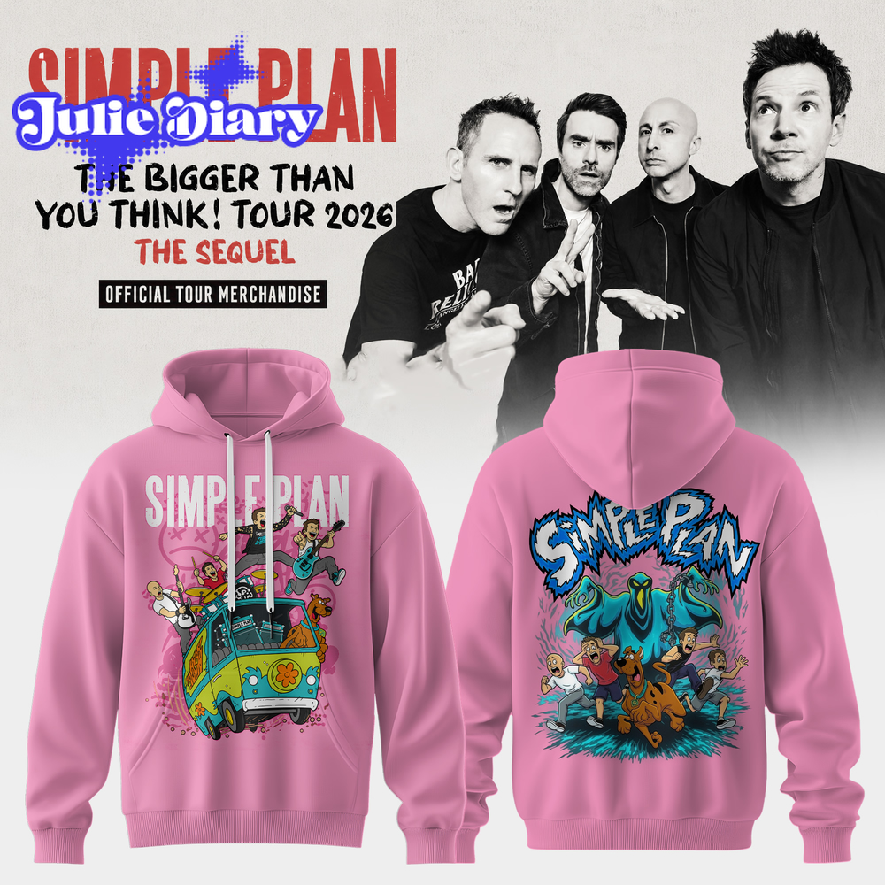 Simple Plan The Bigger Than You Think Tour 2026 Hoodie Simple Plan The Bigger Than You Think Tour 2026 Hoodie