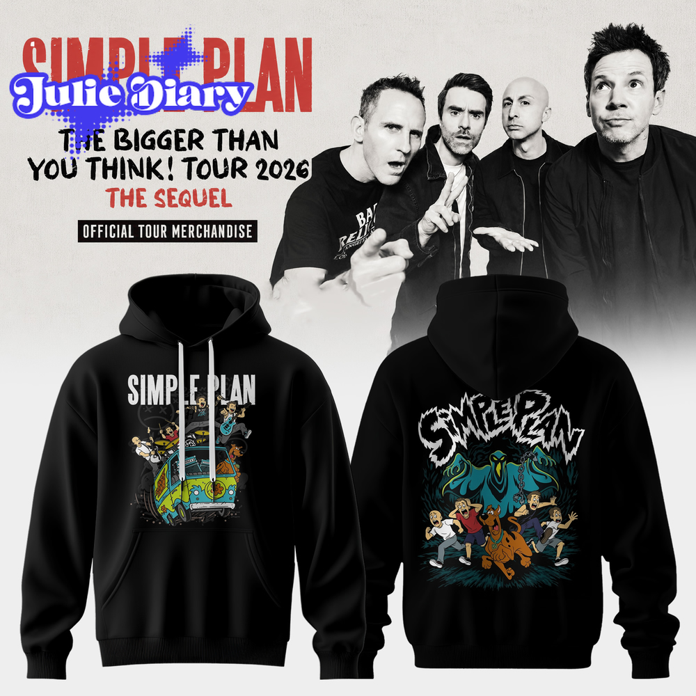 Simple Plan The Bigger Than You Think Tour 2026 Hoodie Simple Plan The Bigger Than You Think Tour 2026 Hoodie