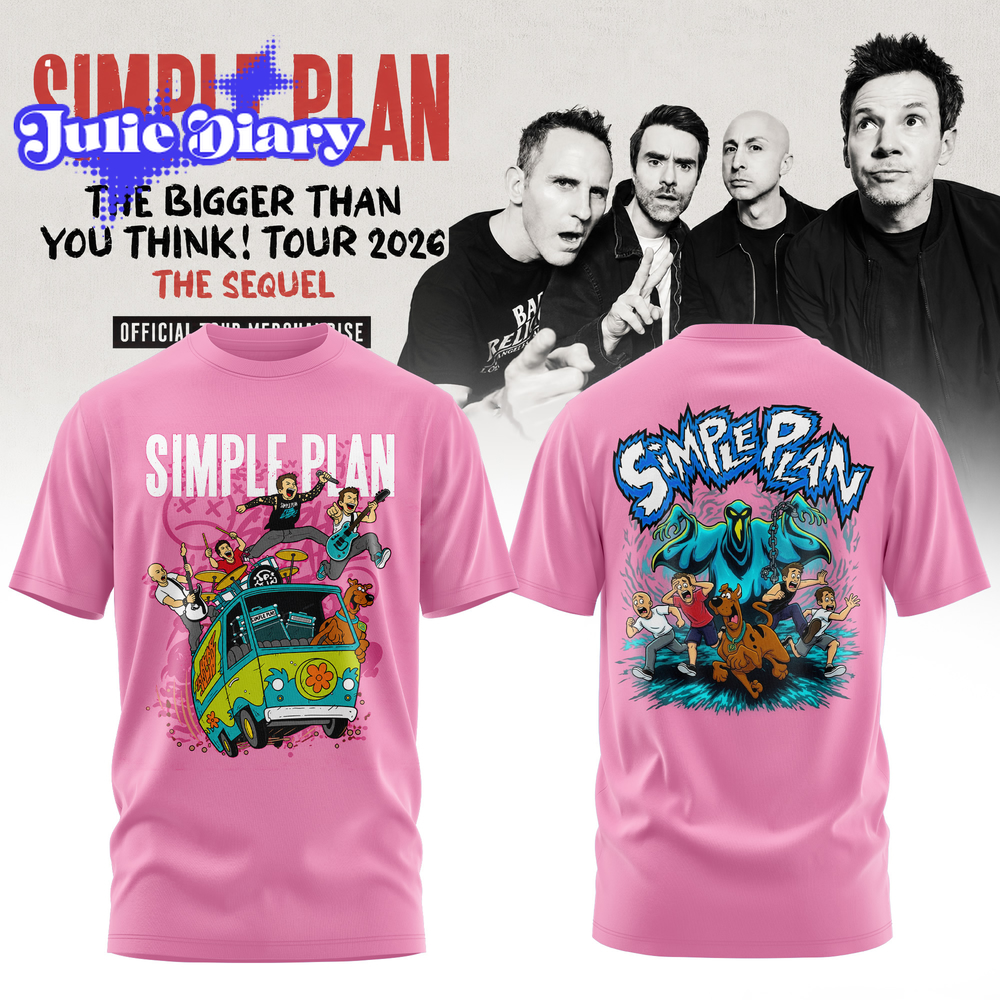 Simple Plan The Bigger Than You Think Tour 2026 T-Shirt Simple Plan The Bigger Than You Think Tour 2026 T-Shirt