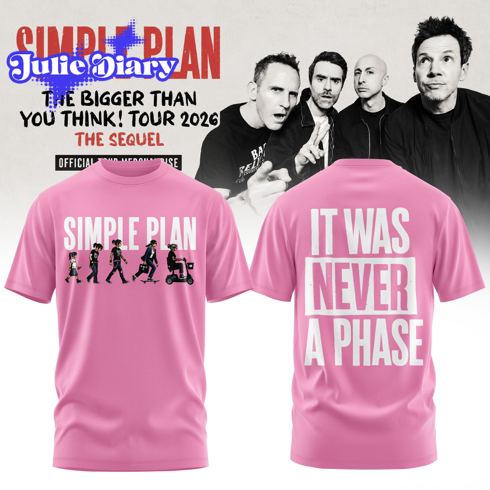 Simple Plan The Bigger Than You Think Tour 2026 T-Shirt Simple Plan The Bigger Than You Think Tour 2026 T-Shirt