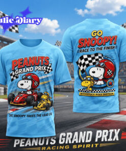 Snoopy and Woodstock Grand Prix Racing Spirit T-Shirt