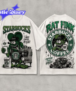 Starbucks x Rat Fink Coffee Hot Rod for Coffee and Car Lovers Shirt