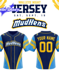 Toledo Mud Hens x Toledo Walleye Hockey Night 2026 Baseball Jersey
