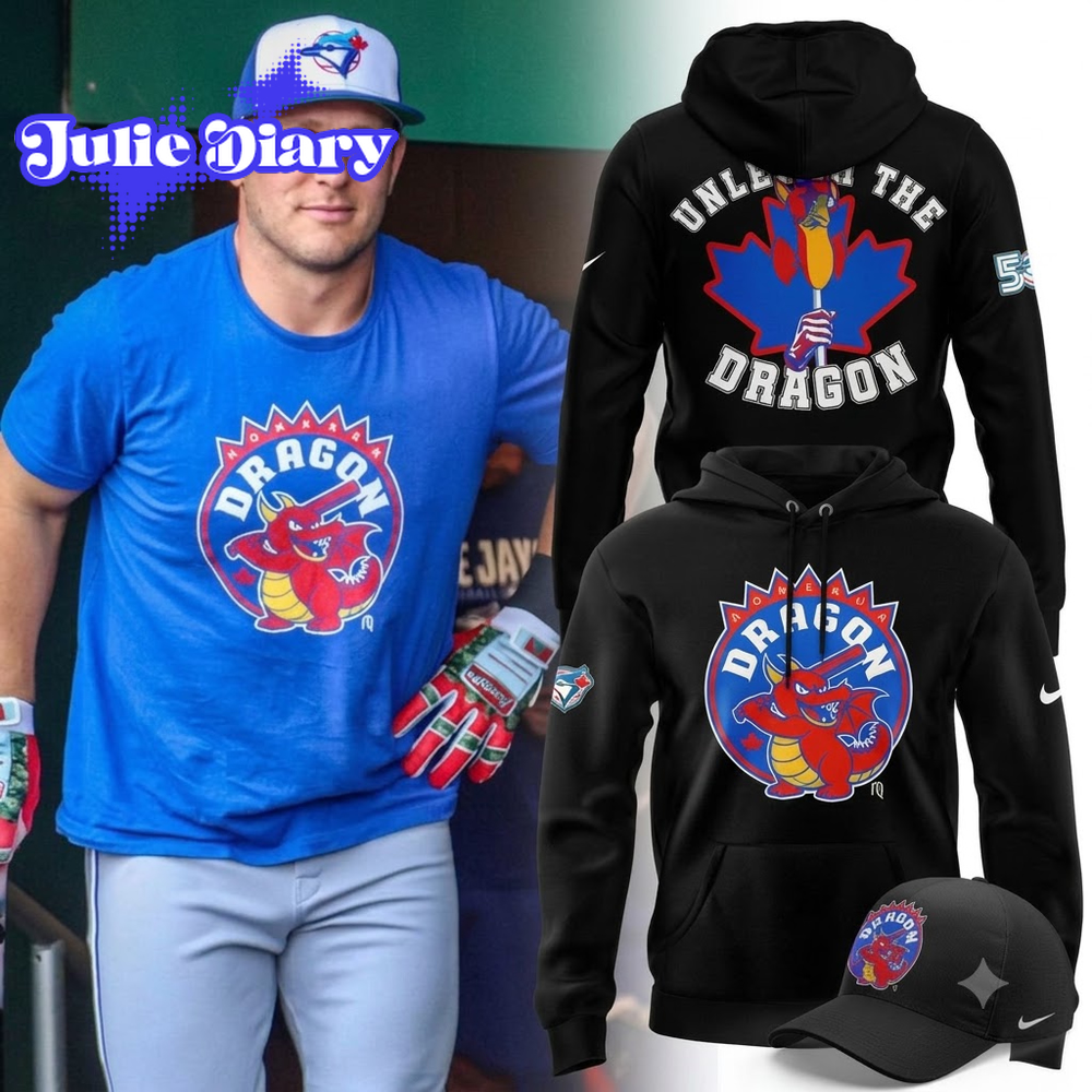 Toronto Blue Jays 2026 Unleash The Homerun Dragon Hoodie & Tee Toronto Blue Jays 2026 Unleash The Homerun Dragon Hoodie & Tee