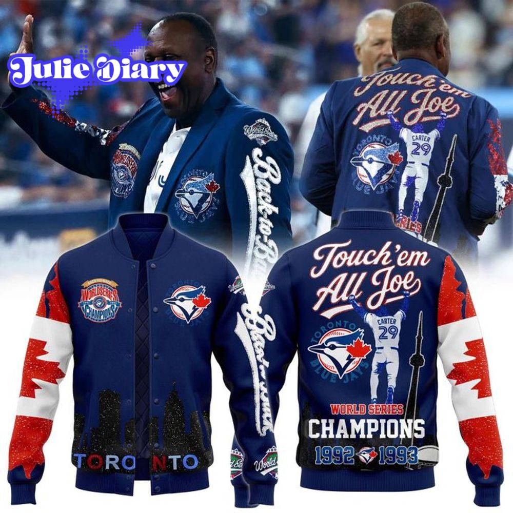Toronto Blue Jays “Touch ’em all Joe!” Baseball Jacket Toronto Blue Jays “Touch ’em all Joe!” Baseball Jacket